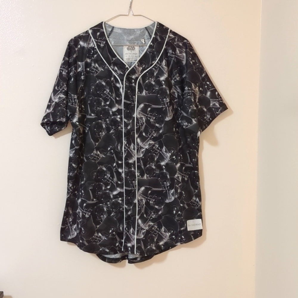 Star Wars Darth Vader Baseball Jersey, Unisex, Mens Size L, EUC